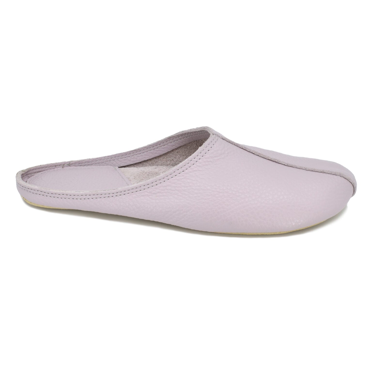 Chaussons Sulbi en feutre lilas, vue détaillée