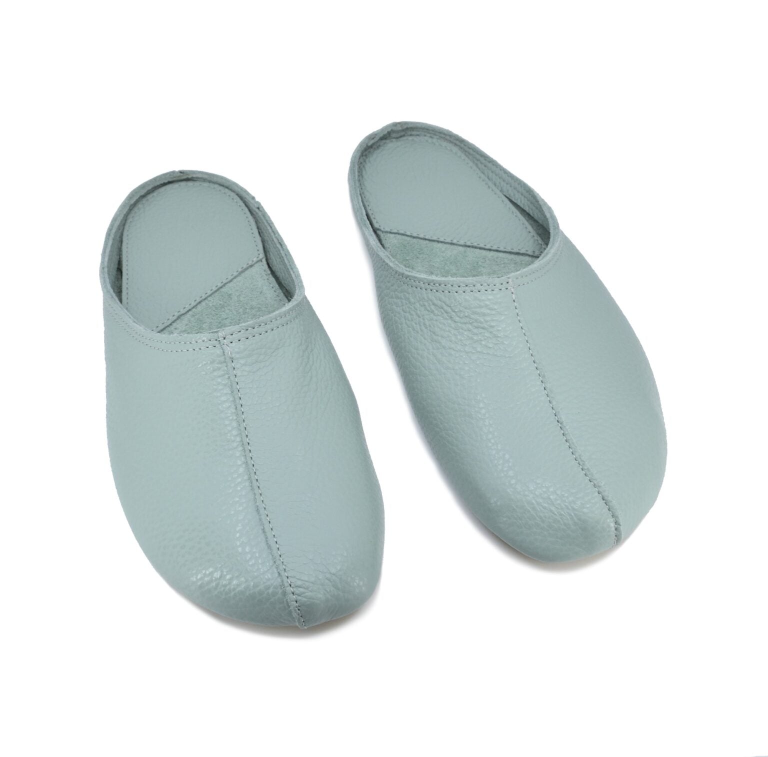 Chaussons Sulbi en feutre menthe, vue détaillée