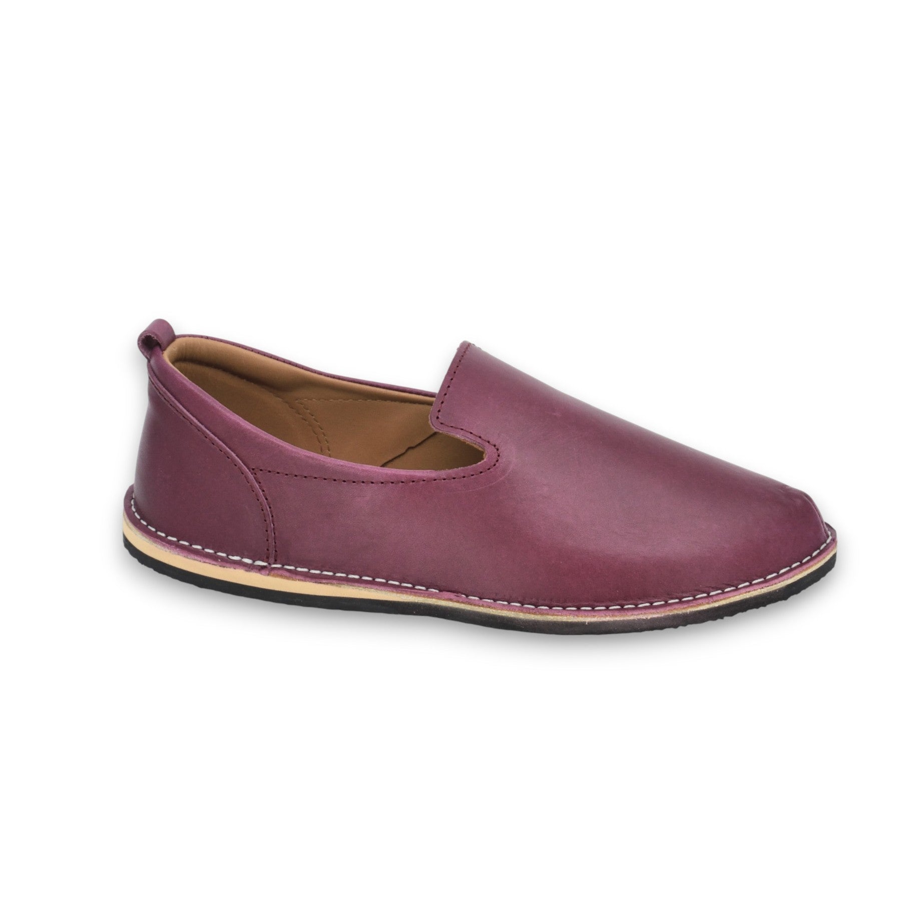 Chaussures TOKU London en cuir fuchsia classique, vue carrée