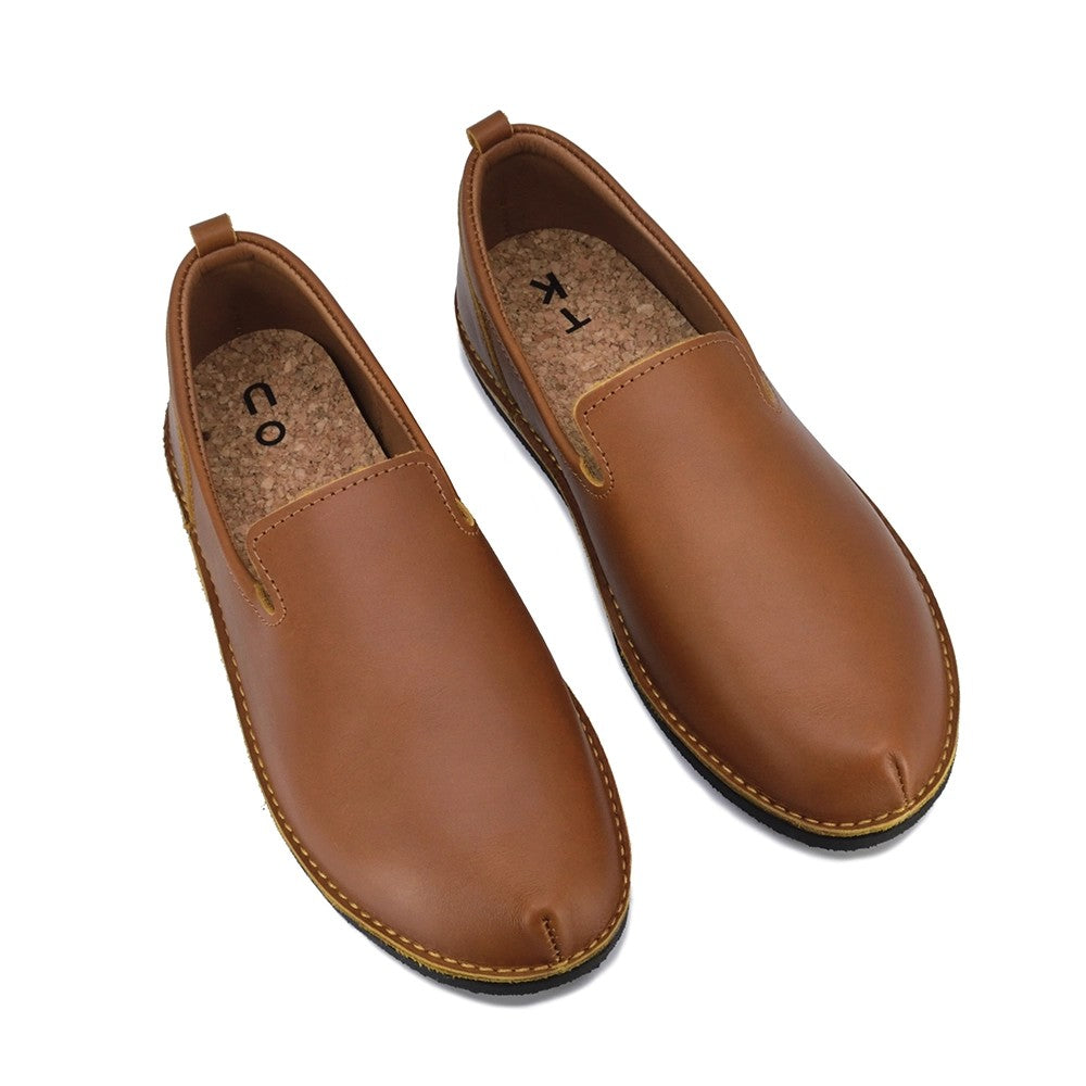 Chaussures TOKU London en cuir ocre classique, vue alternative