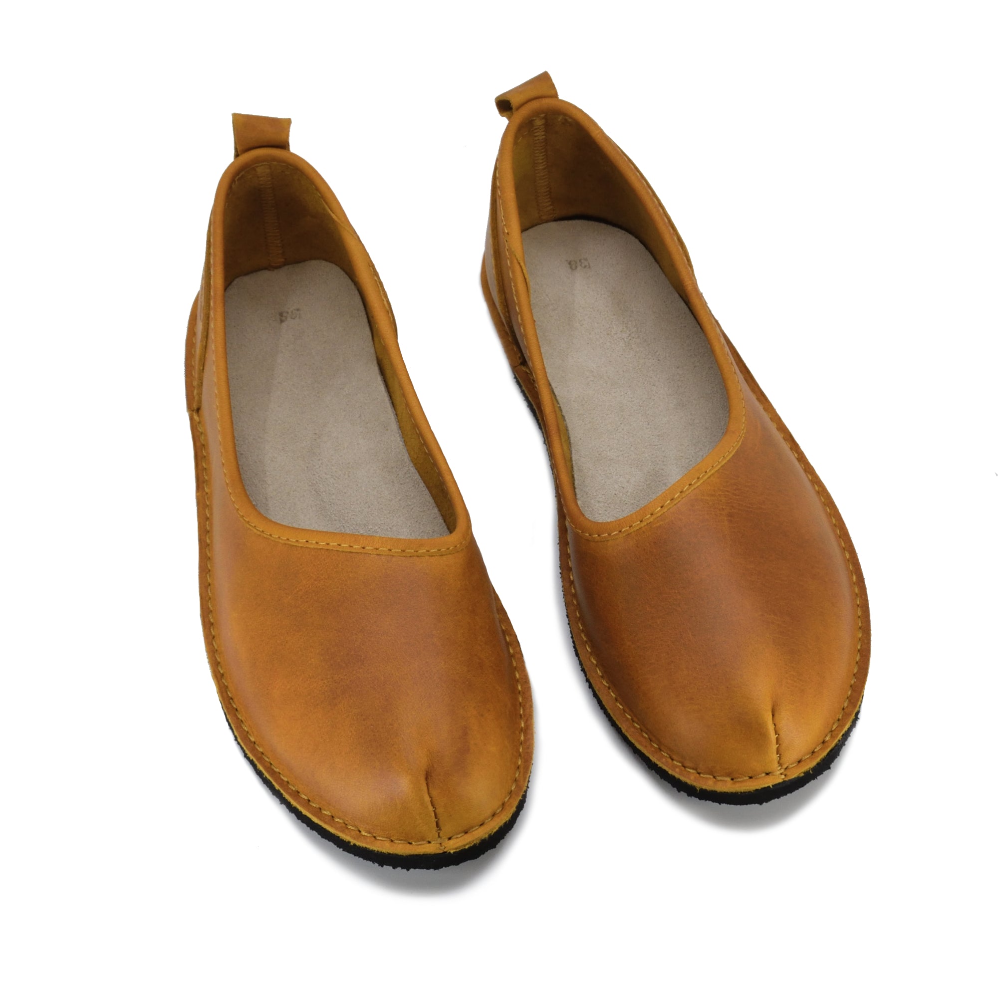 Chaussures Kuutsid OmaKing en cuir jaune, vue alternative