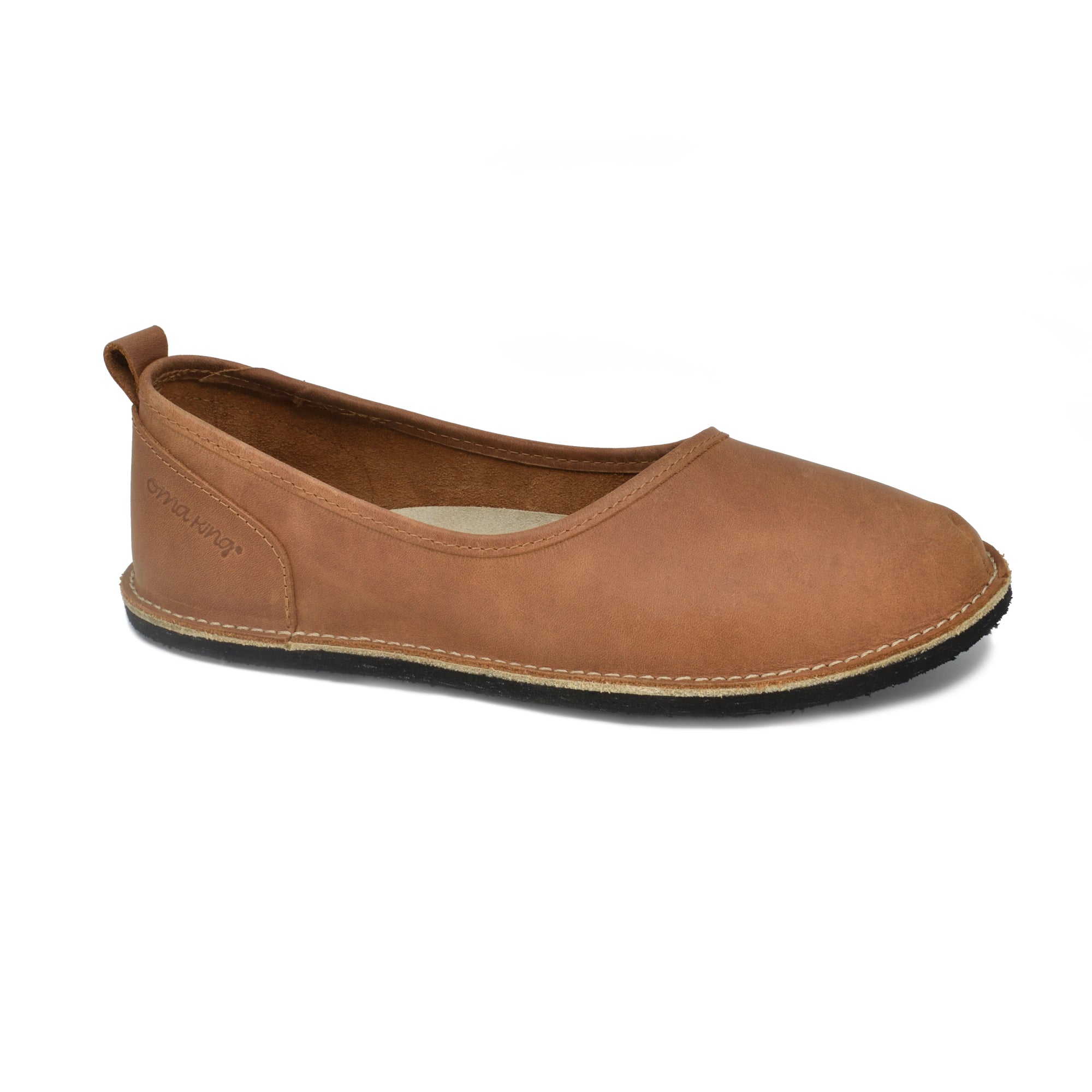 Chaussures Kuutsid OmaKing en cuir marron, vue de face