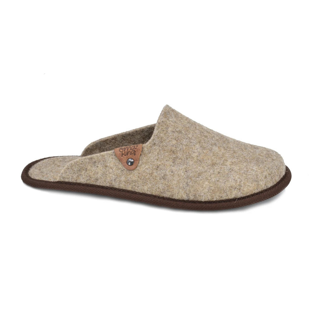 Chaussons en feutre naturel marron - Pelsi, photo 1
