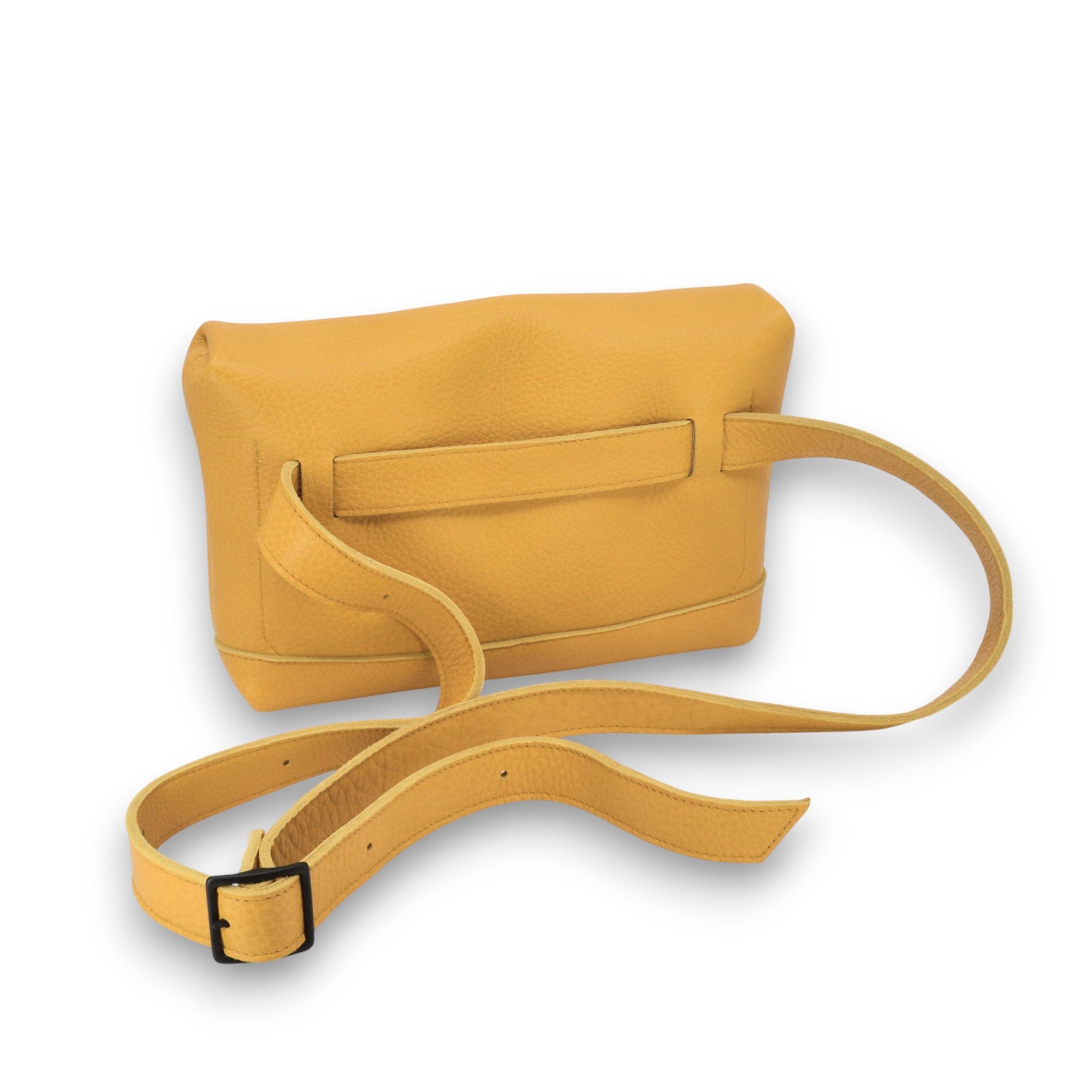 Sac TOKU Lisbon en cuir jaune, vue alternative