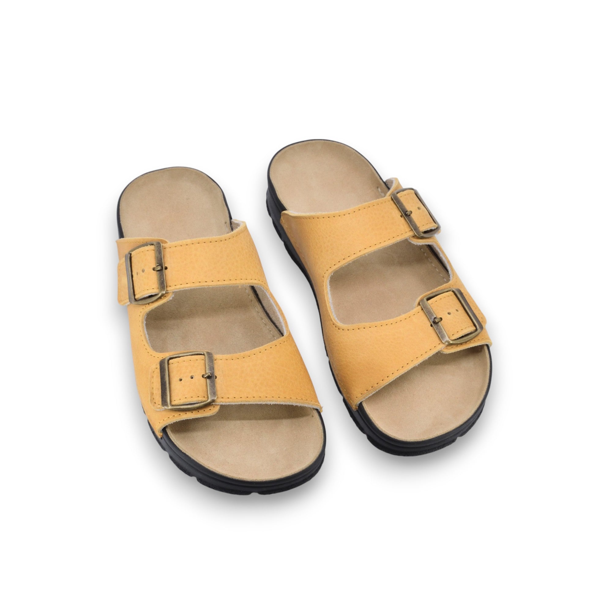 Sandales Meeliku en cuir jaune, vue produit
