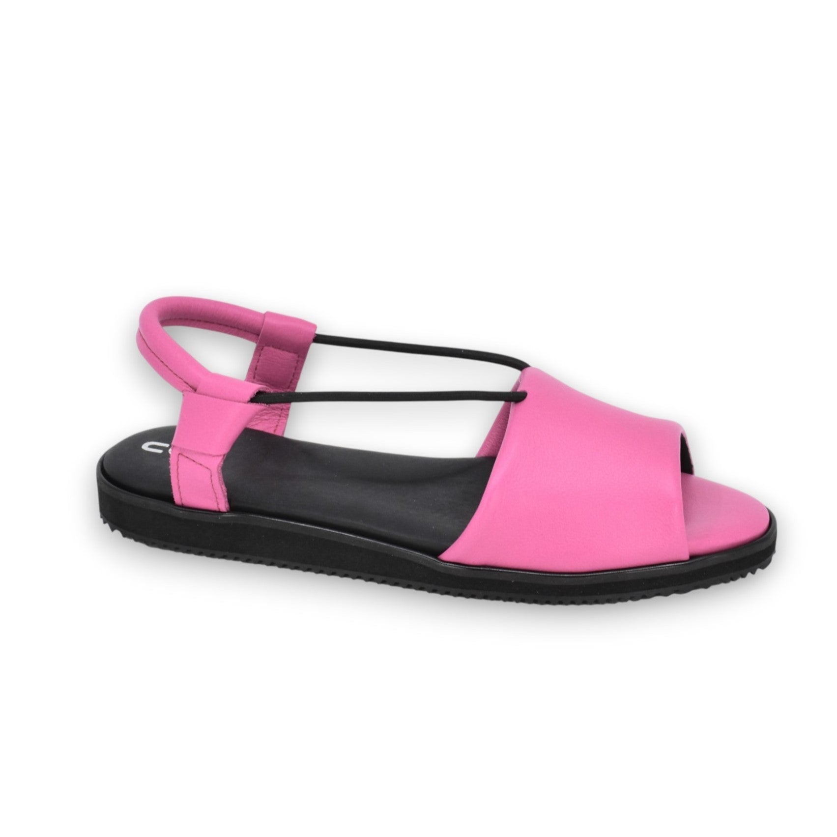 Sandales TOKU Berlin en cuir fuchsia, vue détaillée