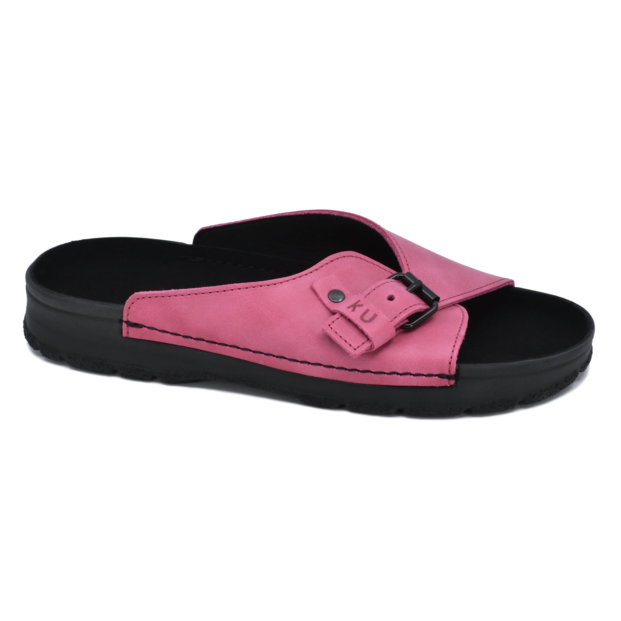 Sandales TOKU Rome en cuir rose, vue alternative