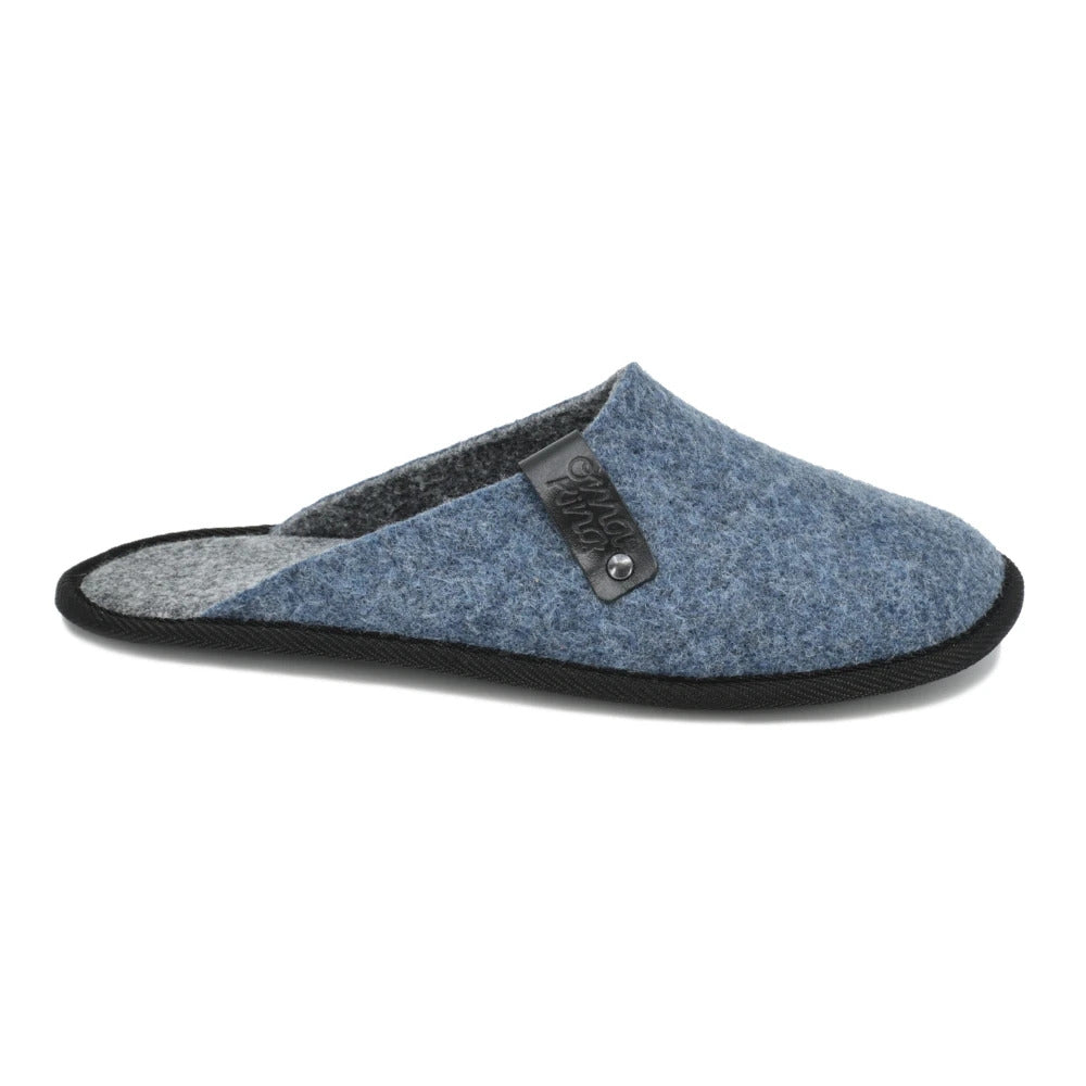 Chaussons en fibres recyclées bleu - Navi, photo 1