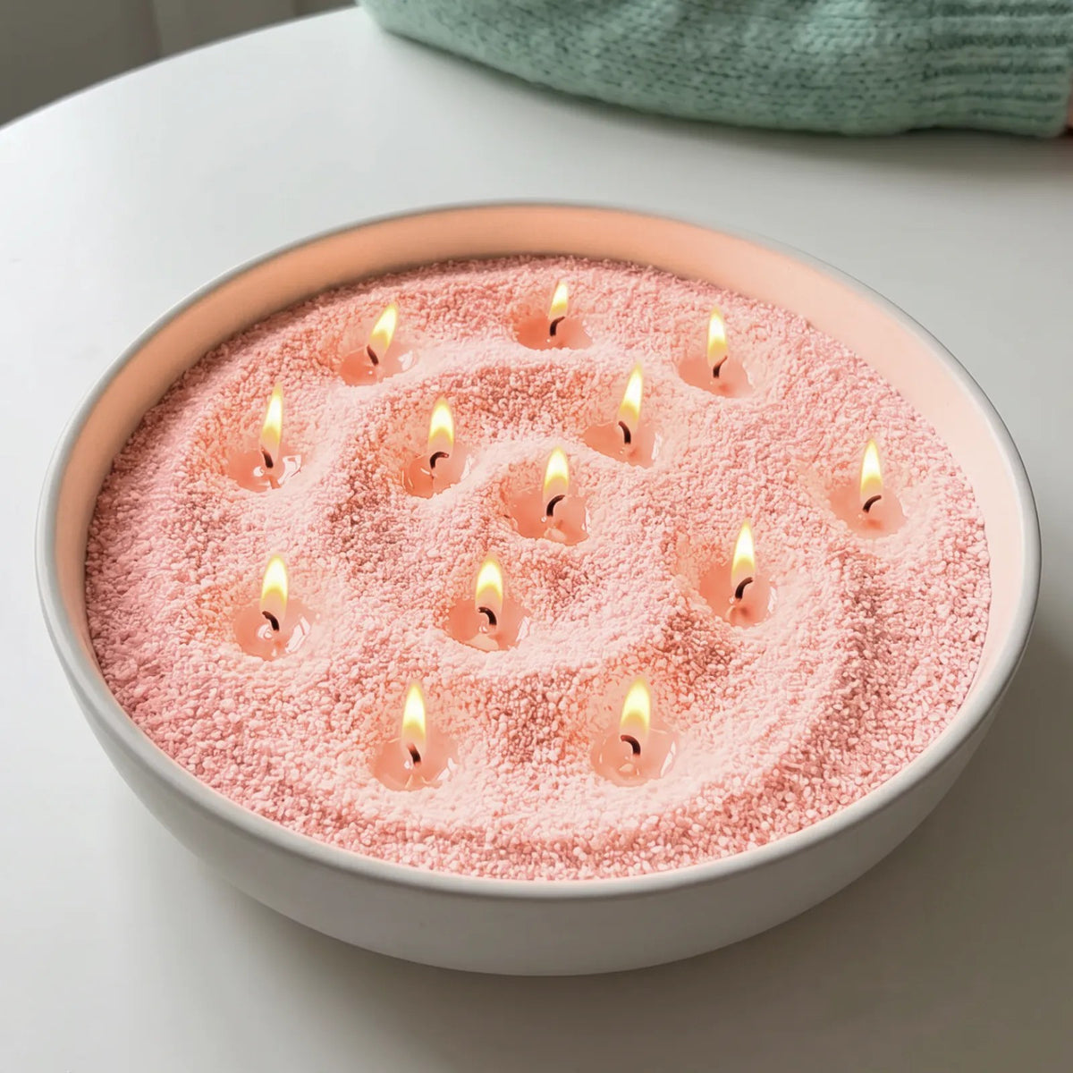 Peach Unscented Candle Sand Refill, 1kg