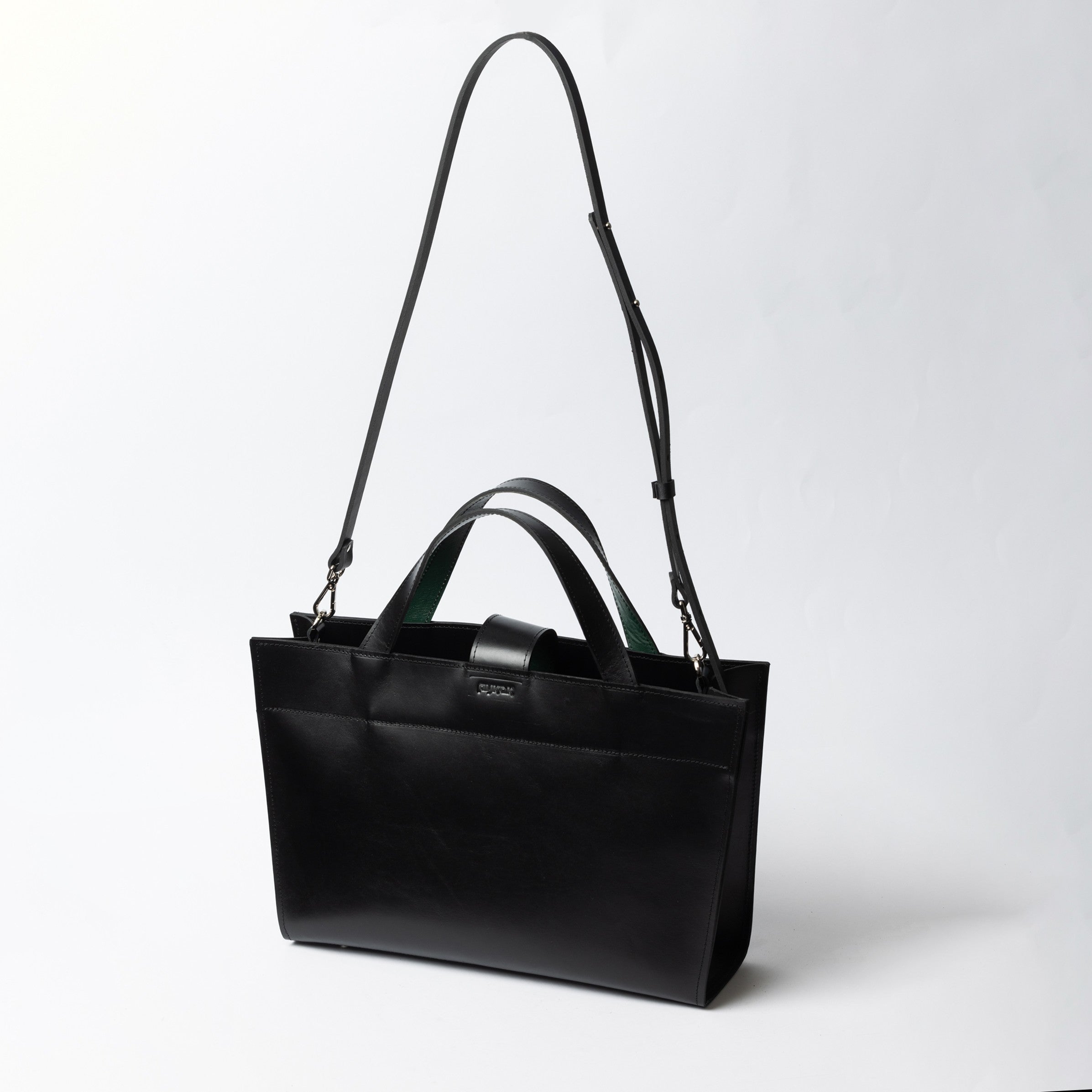 Sac à main Monika en cuir, vue éditoriale finale
