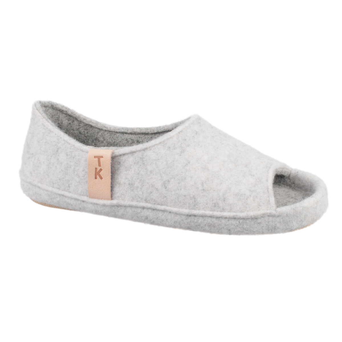 Chaussons en feutre de laine blanc - TOKU Bern, photo 2