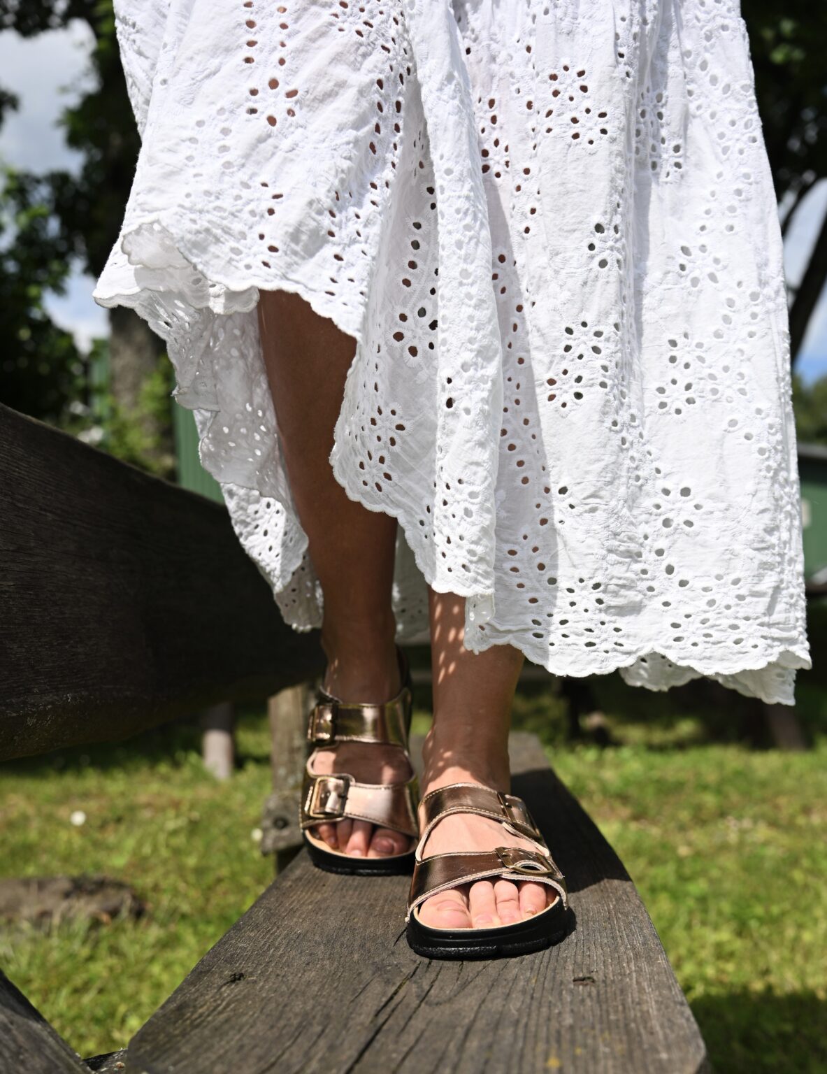 Sandales en cuir rose gold - Meeliku