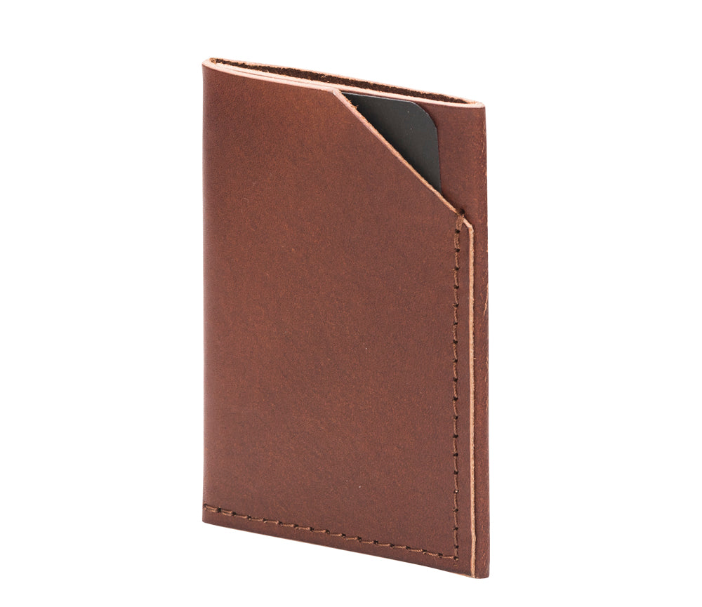 Porte-cartes en cuir à double compartiment, vue détaillée
