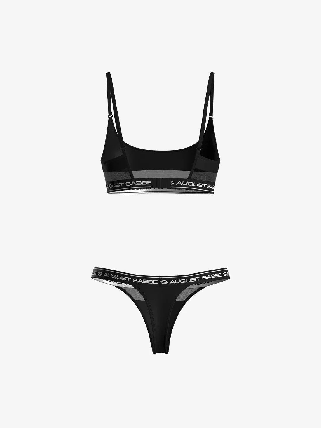 Signature Collection - Bralette and Thong Set - Black