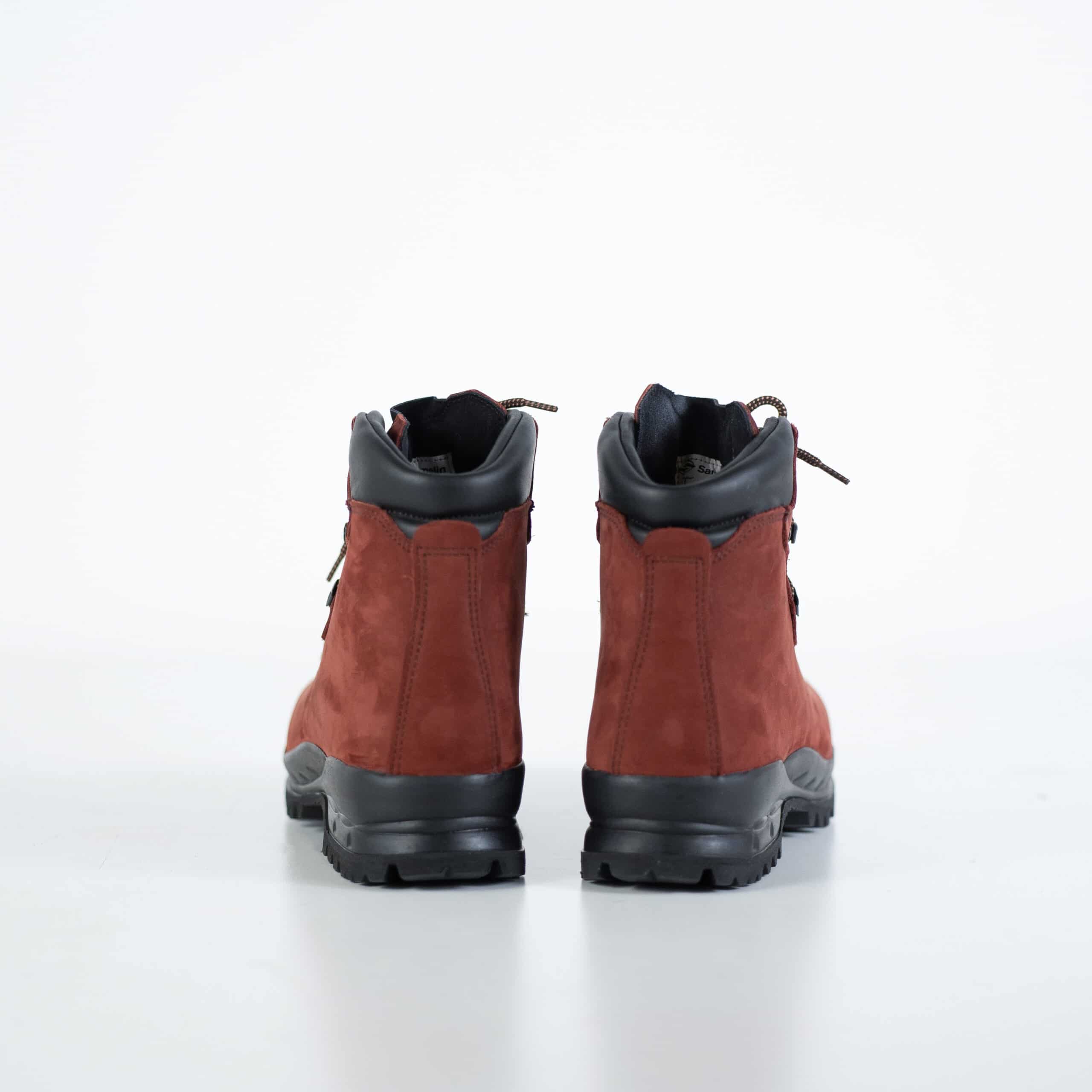 Bottes de randonnée OmaKing 5531 Rosso Aragosta en cuir rouge brique, vue éditoriale