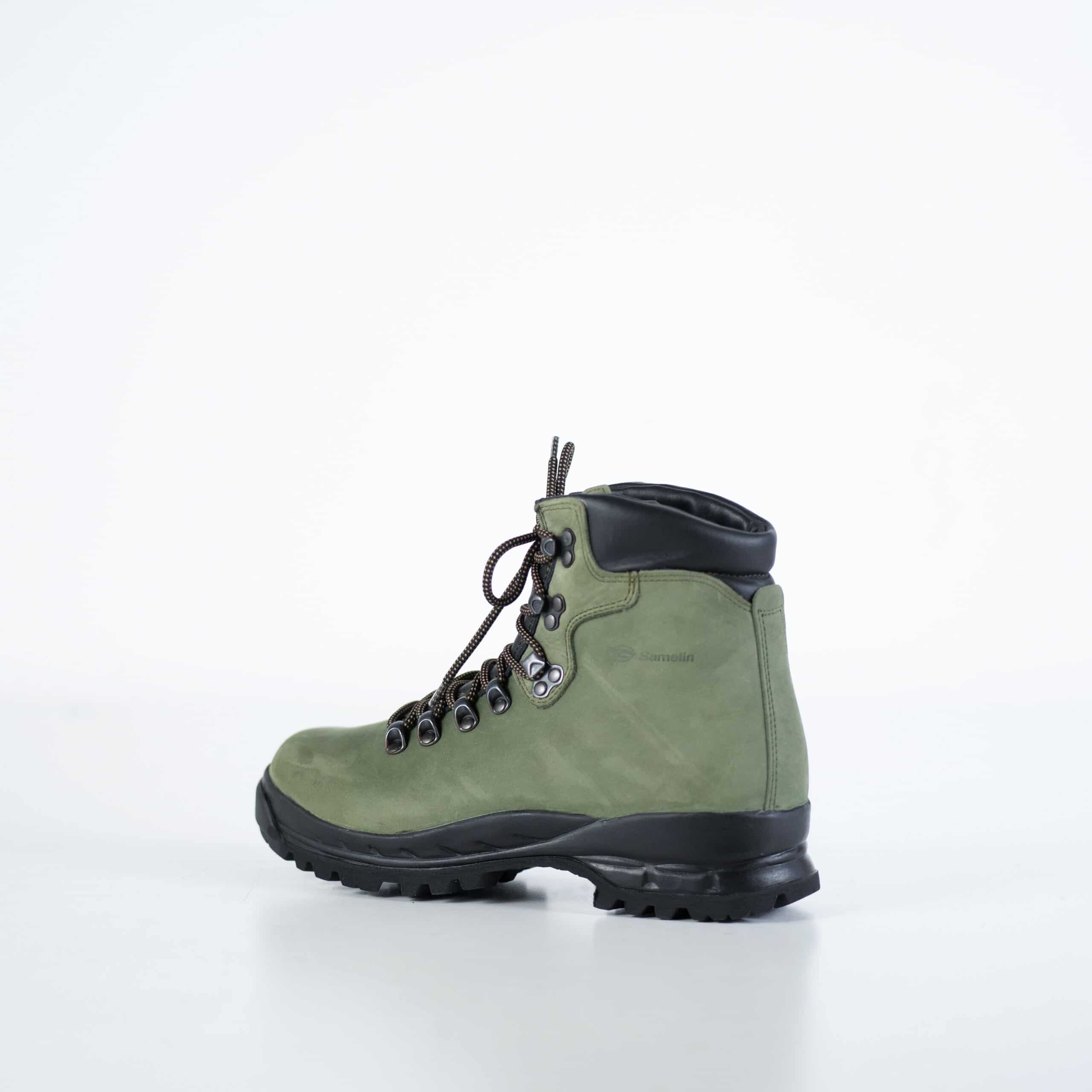 Bottes de randonnée OmaKing 5531 Firtree en cuir vert sauge, vue détaillée