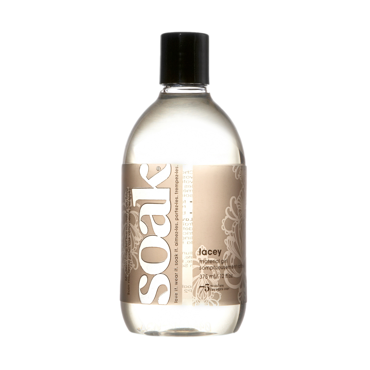 Lessive Soak Lacey 375 ml spéciale dentelles et mailles ajourées, 75 lavages
