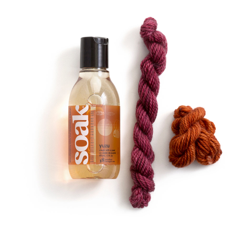 Flacon de lessive Soak Yuzu format voyage 90 ml, bouteille compacte pour textiles délicats