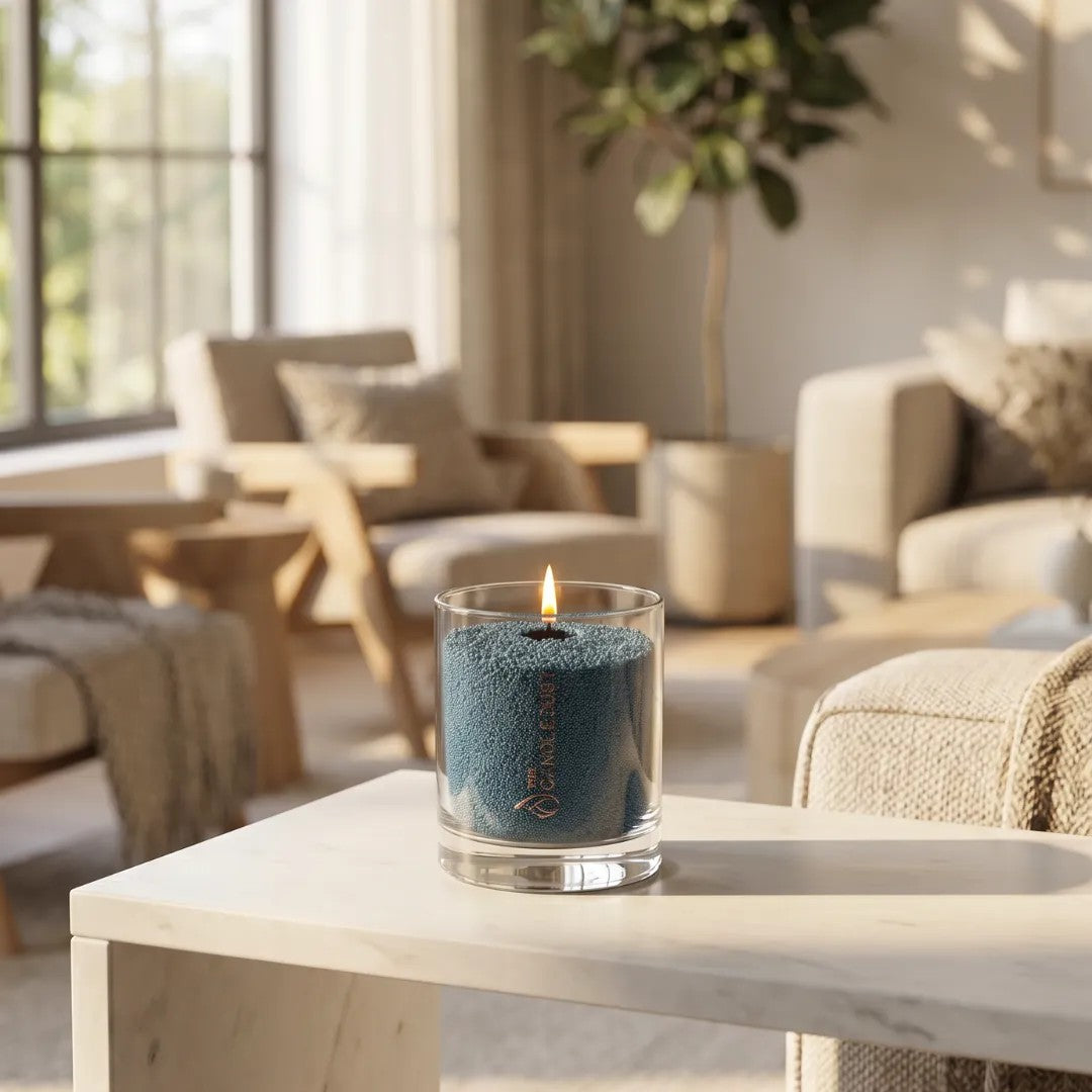 Space Grey Unscented Candle in Glass, 160g
