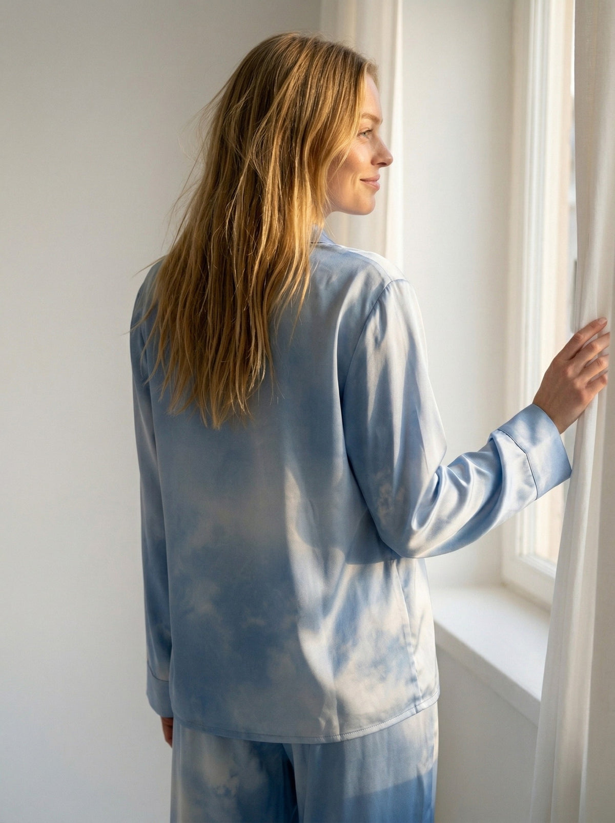 Tæwas Silk Pyjamas – Blue Sky