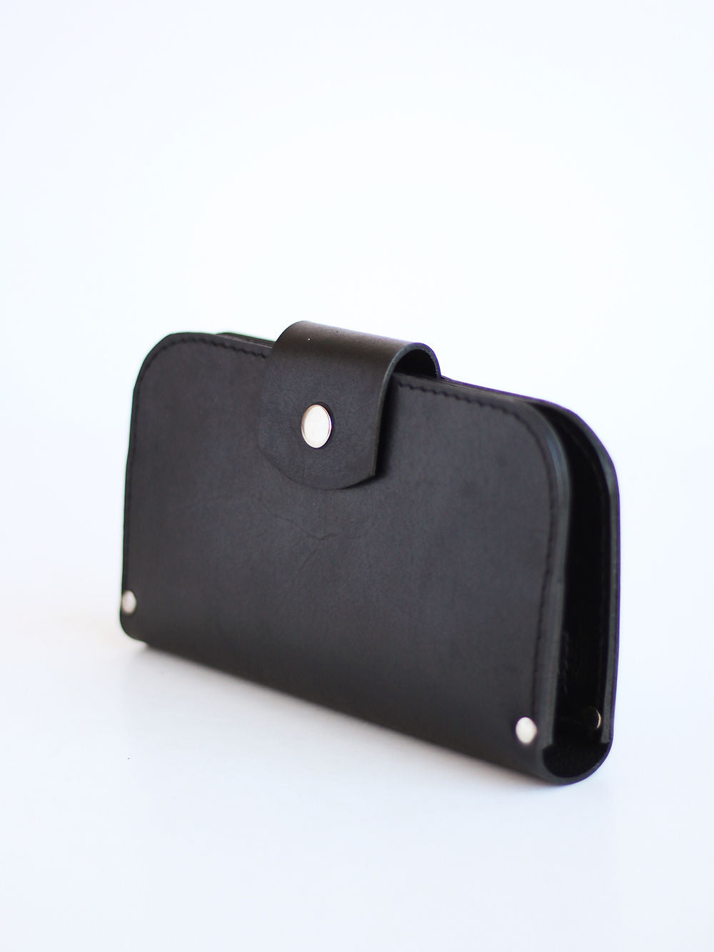 Portefeuille SATURDAY TOKS VISOKS en cuir noir, vue alternative compacte
