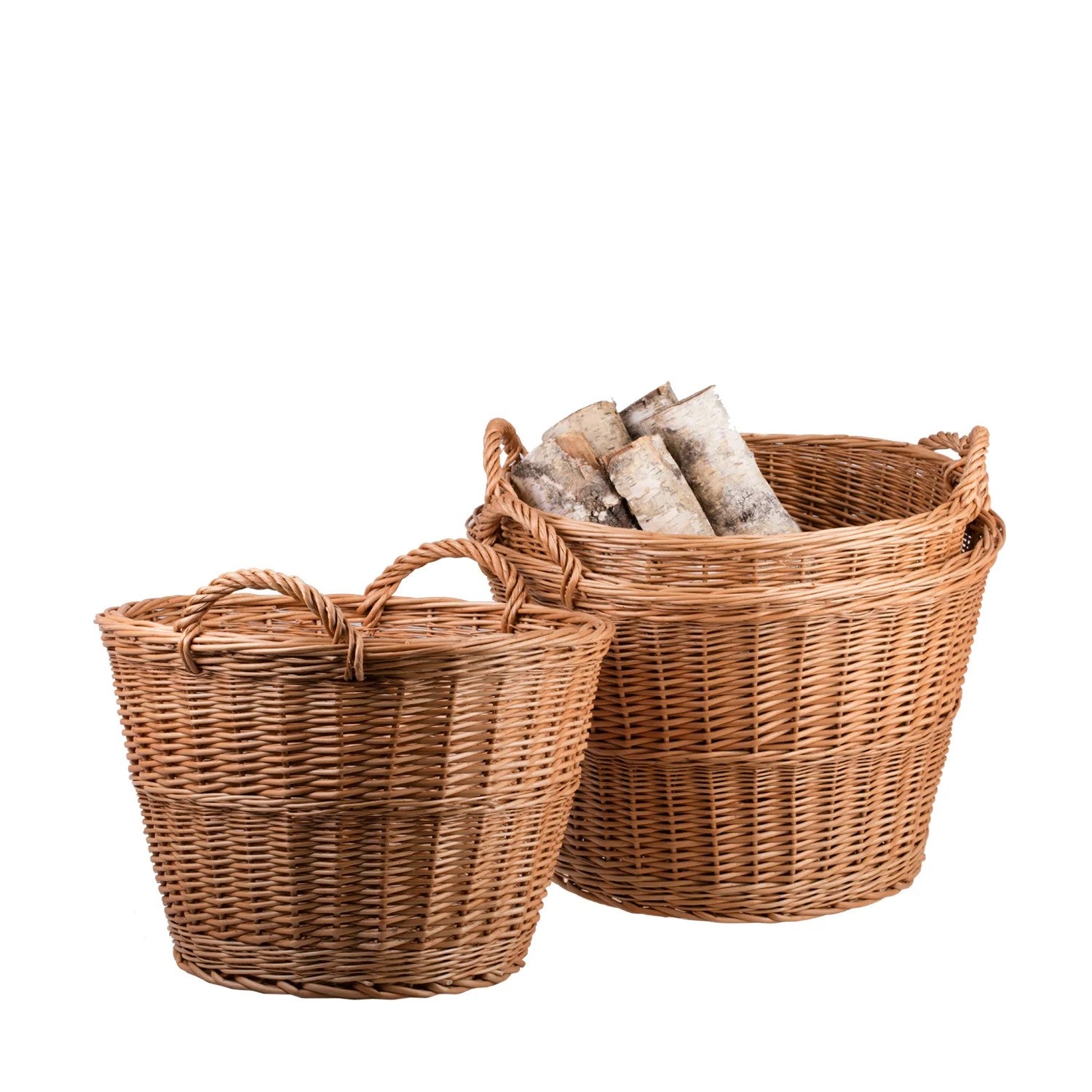 Panier en osier pour jardin et bois de chauffage 45 litres, vue produit