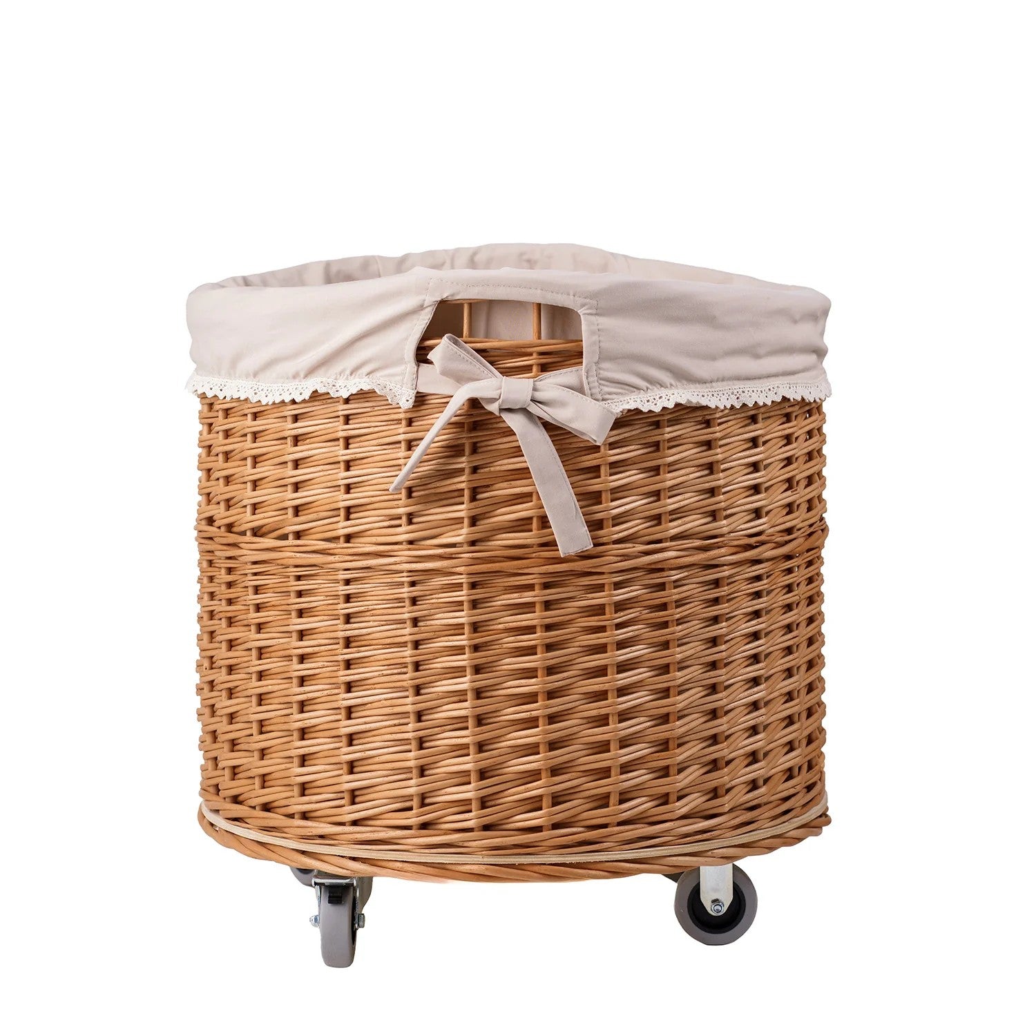 Panier de rangement en osier modèle Caros, vue éditoriale