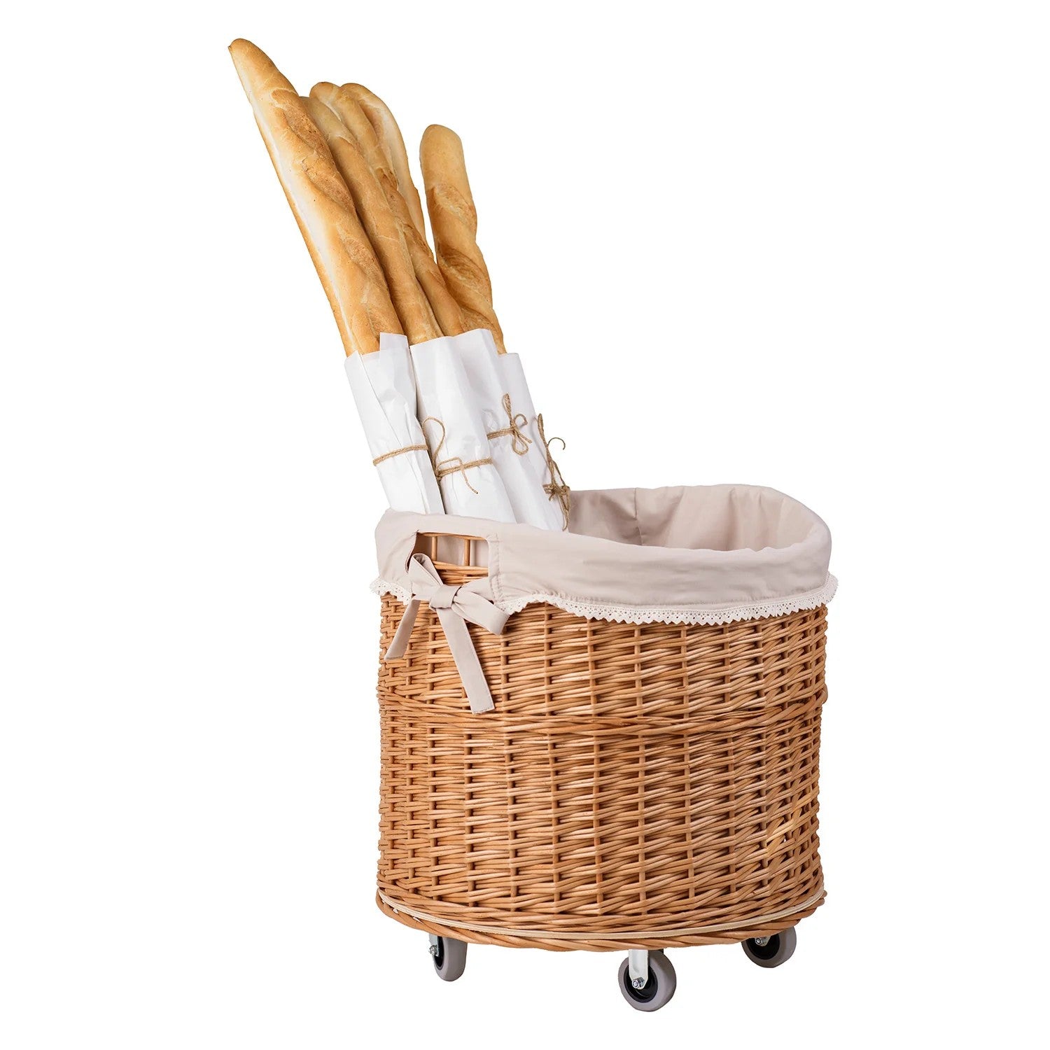 Panier de rangement en osier modèle Caros, vue finale