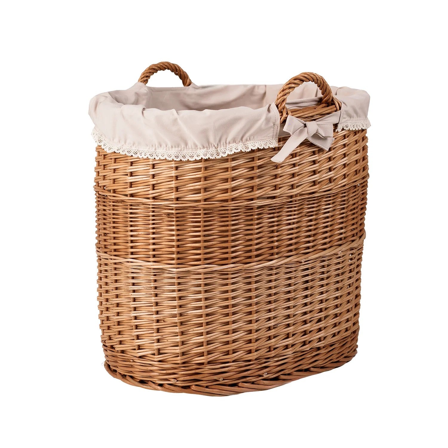 Panier de rangement en osier modèle Celia, vue finale
