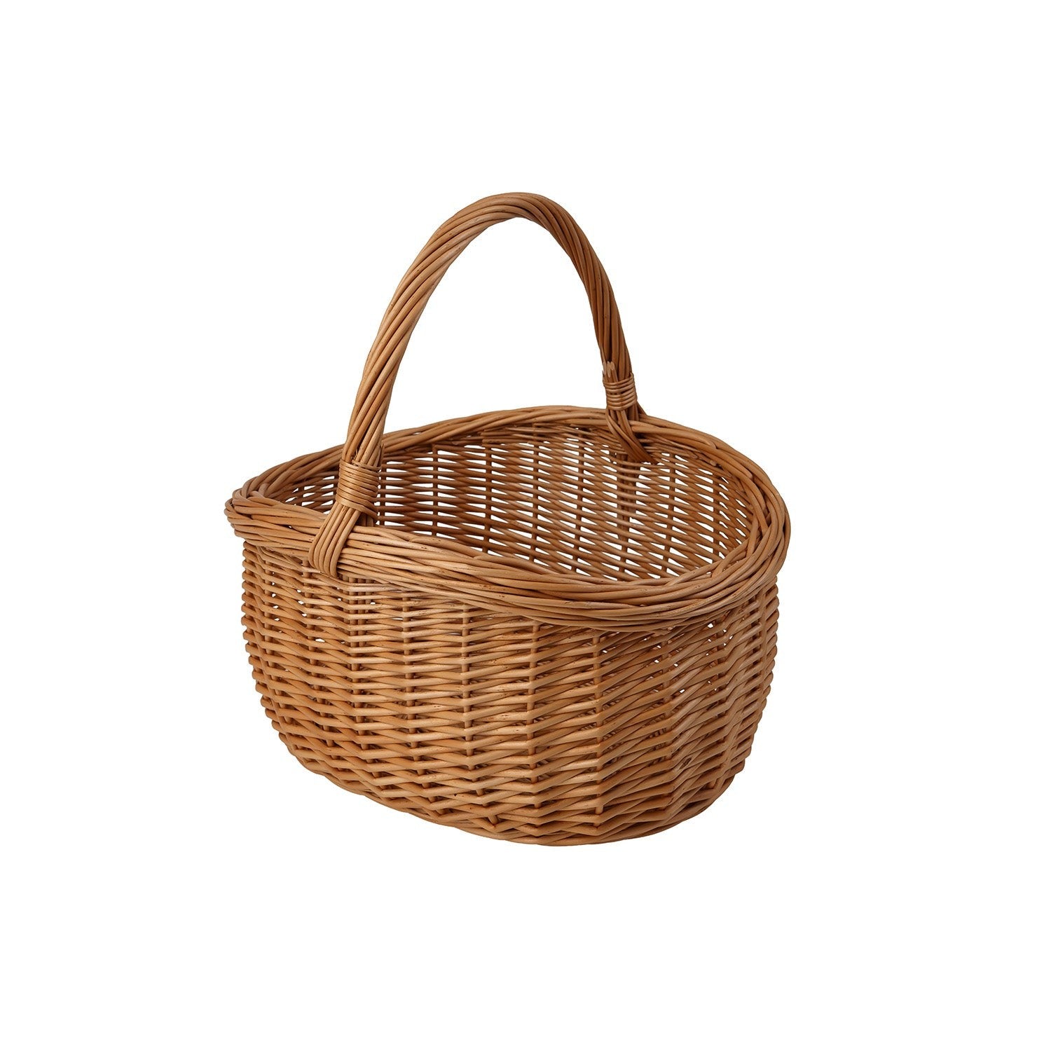 Panier de course en osier à anses modèle Waldissa, vue alternative