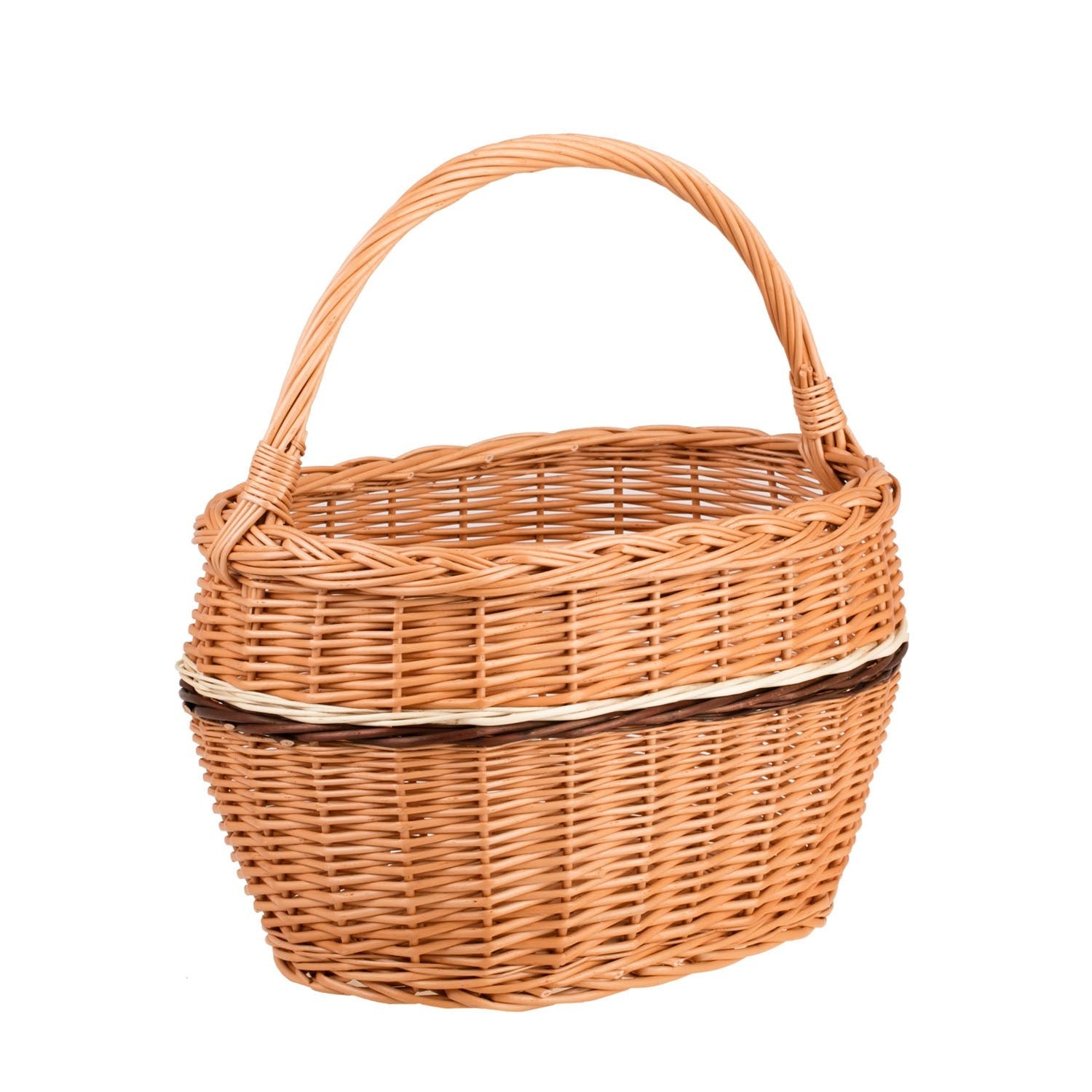 Panier de course en osier à anses modèle Walissa, vue produit