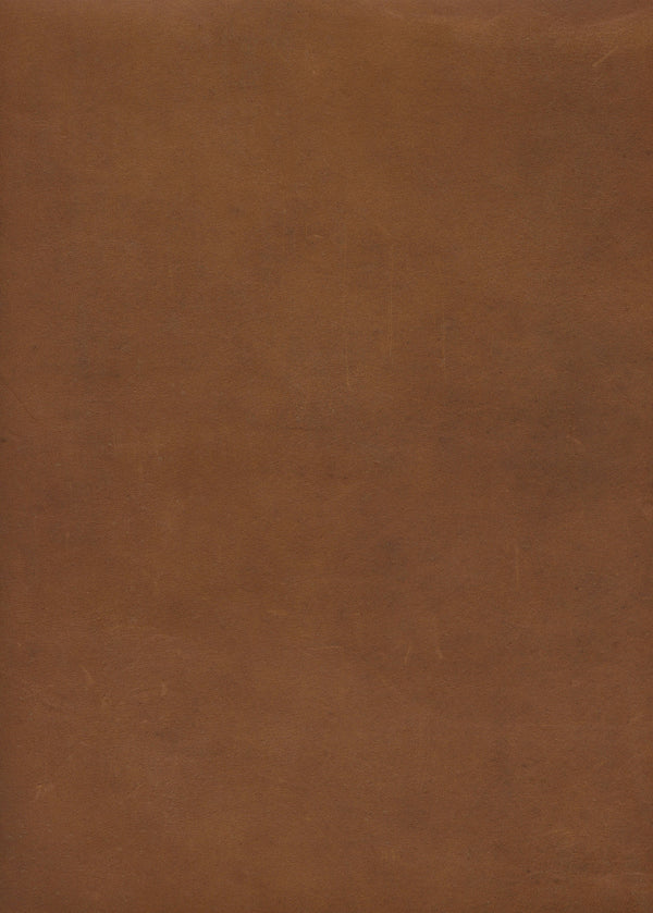 Surface d'un cuir cognac uniforme à tannage végétal
