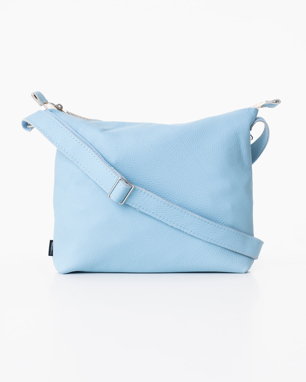Sac à bandoulière en cuir Anet L bleu clair - Trendbag