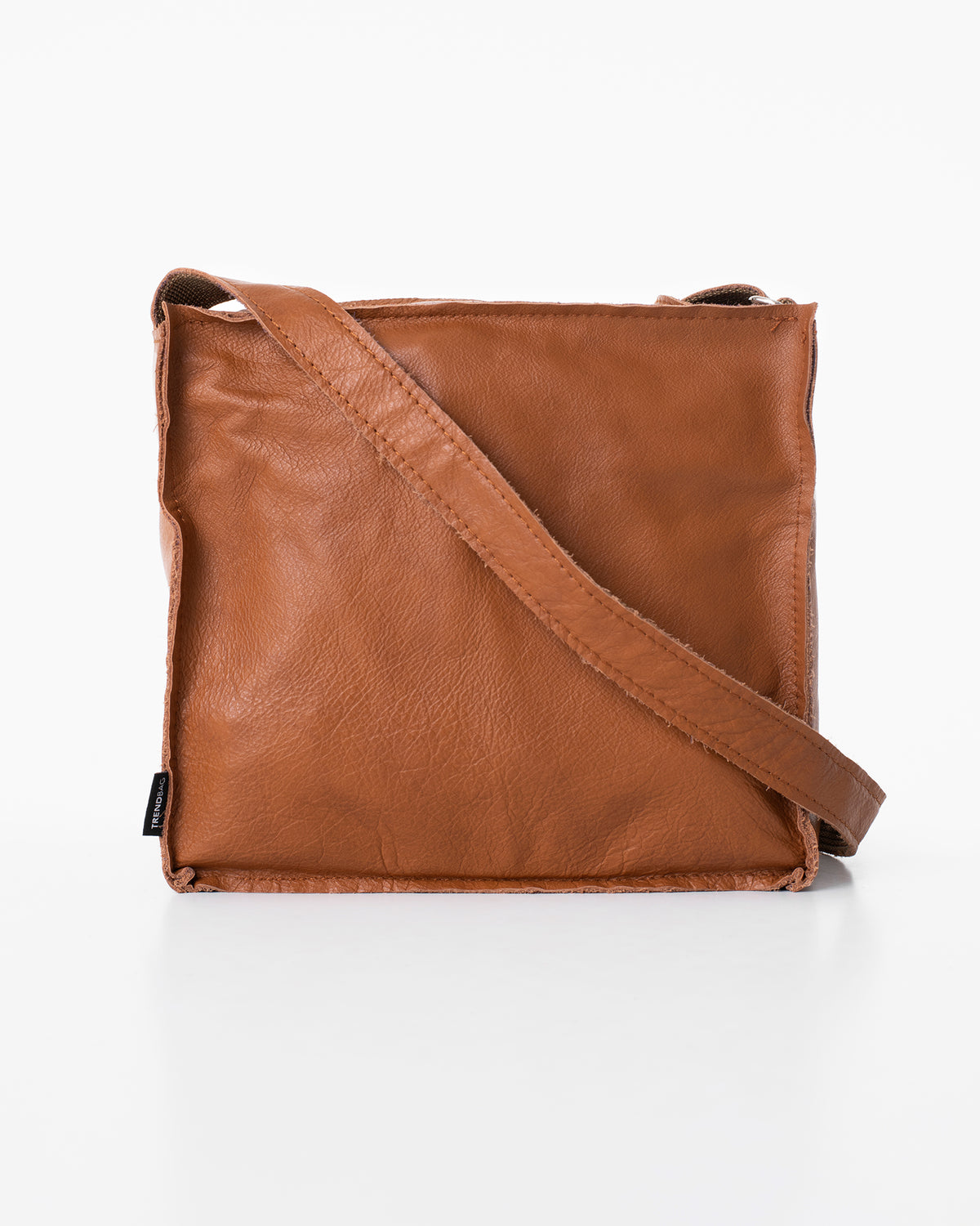 Sac à bandoulière en cuir Folk 1 noisette - Trendbag