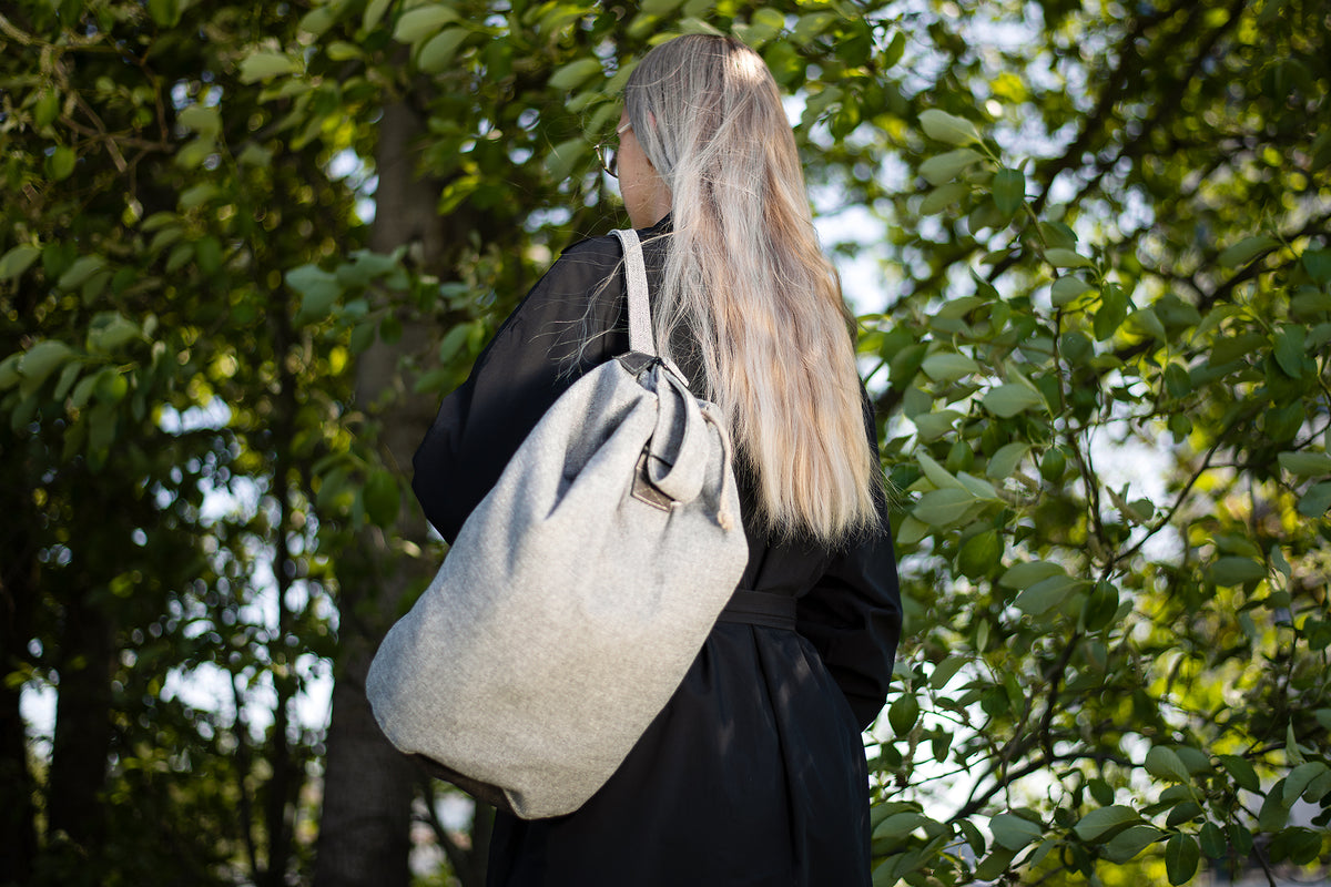 Sac en tissu réemployé Märss vert clair - Trendbag