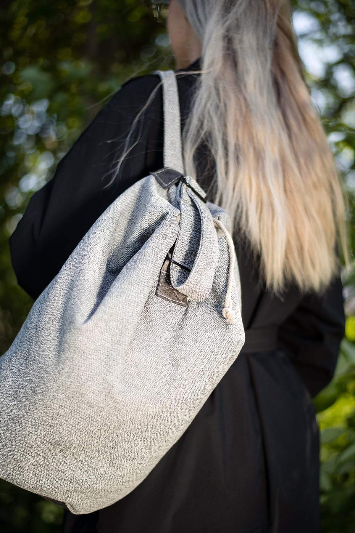 Sac en tissu réemployé Märss vert clair - Trendbag