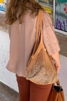 Sac filet en coton biologique VÕRK - LeGarage Knitwear