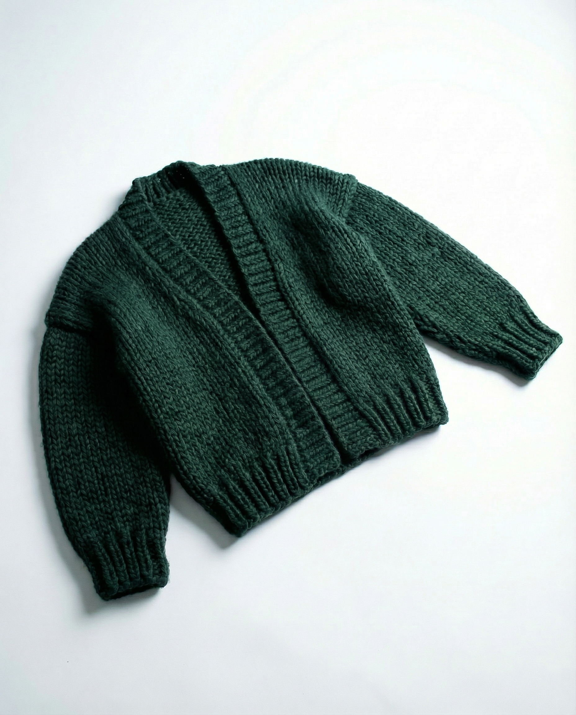 Le Cardigan N°15 vert forêt