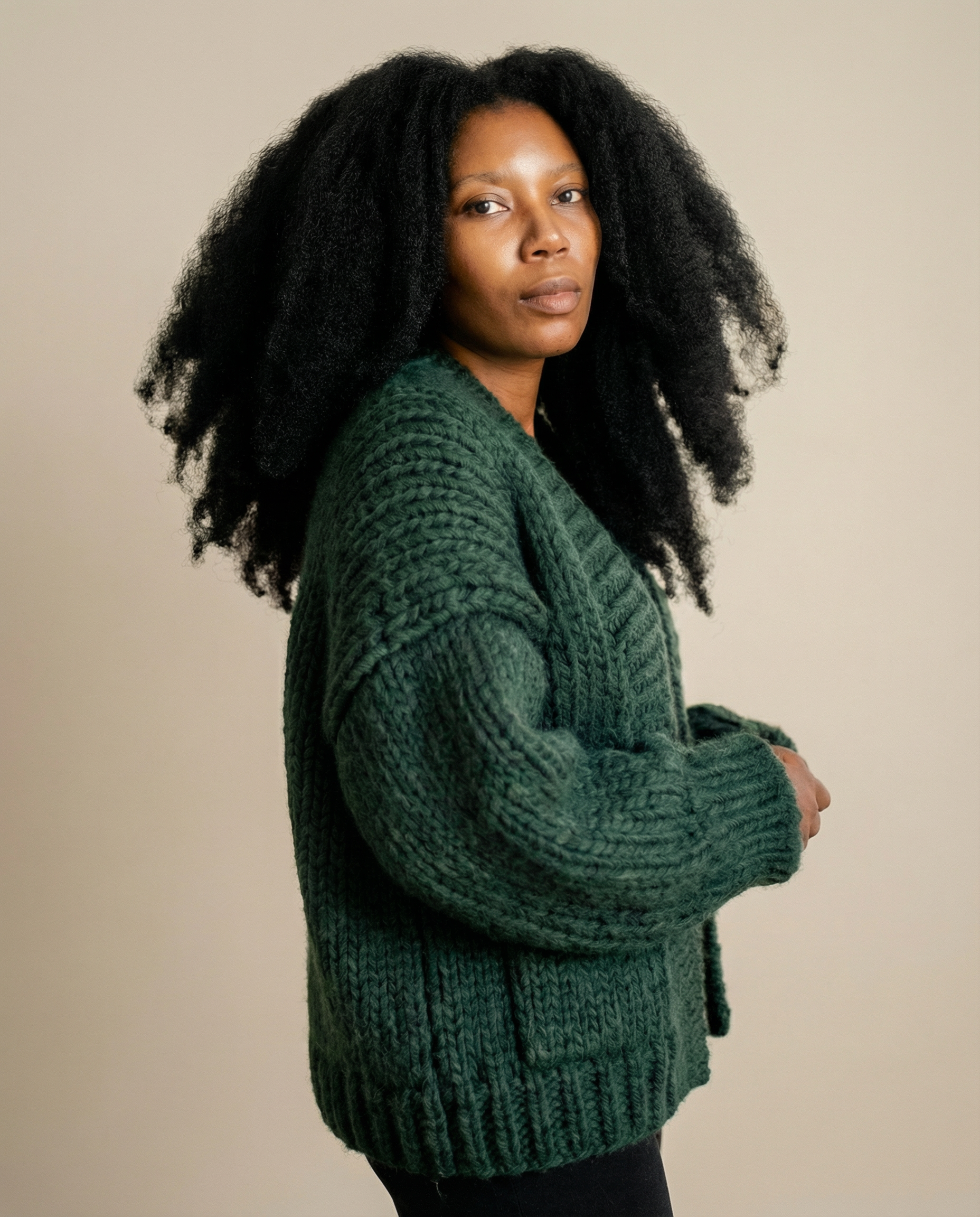 Le Cardigan N°15 vert forêt