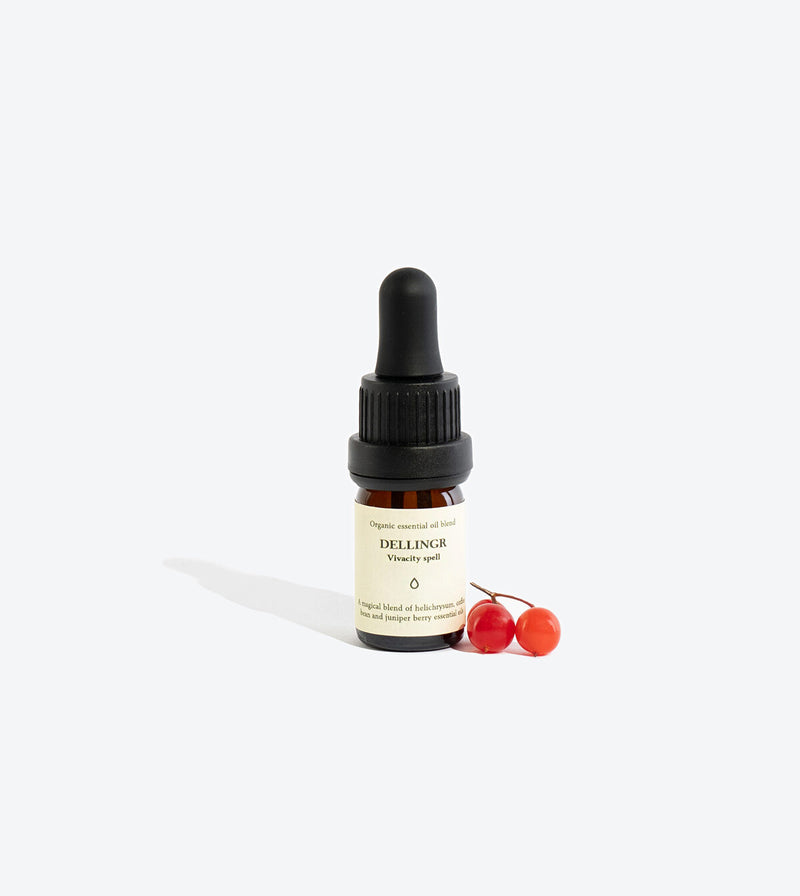 Synergie d'huiles essentielles Smells Like Spells Dellingr, vue détaillée