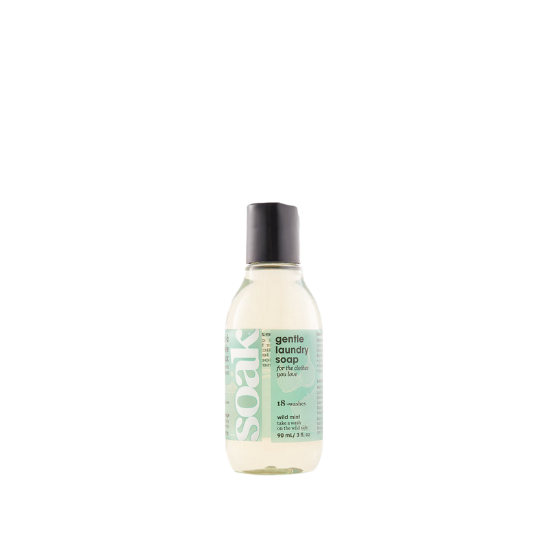 Lessive Soak format voyage 18 lavages menthe sauvage