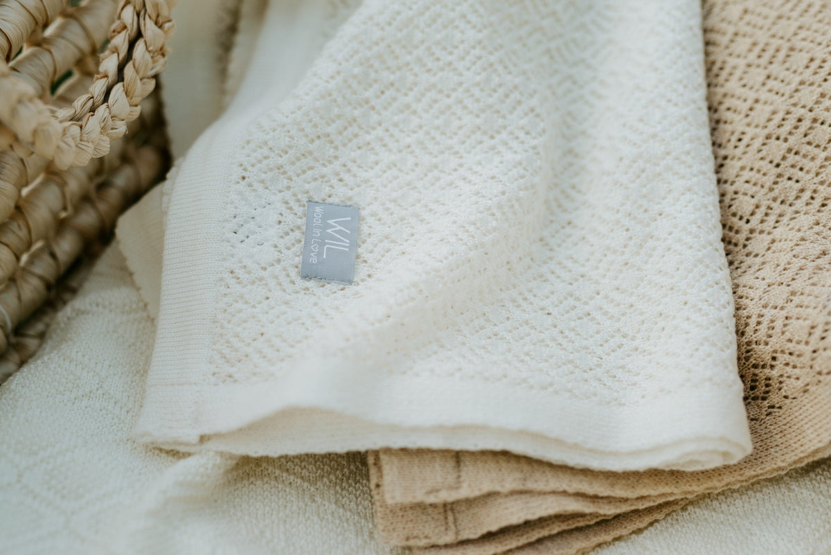 Couverture bébé en laine mérinos DELIGHT, Wool In Love
