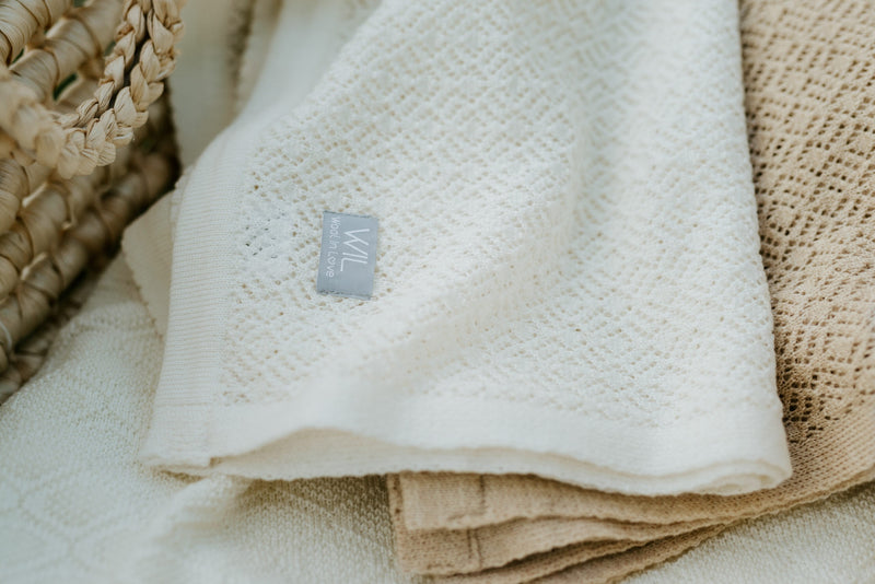 Couverture bébé en laine mérinos DELIGHT, Wool In Love