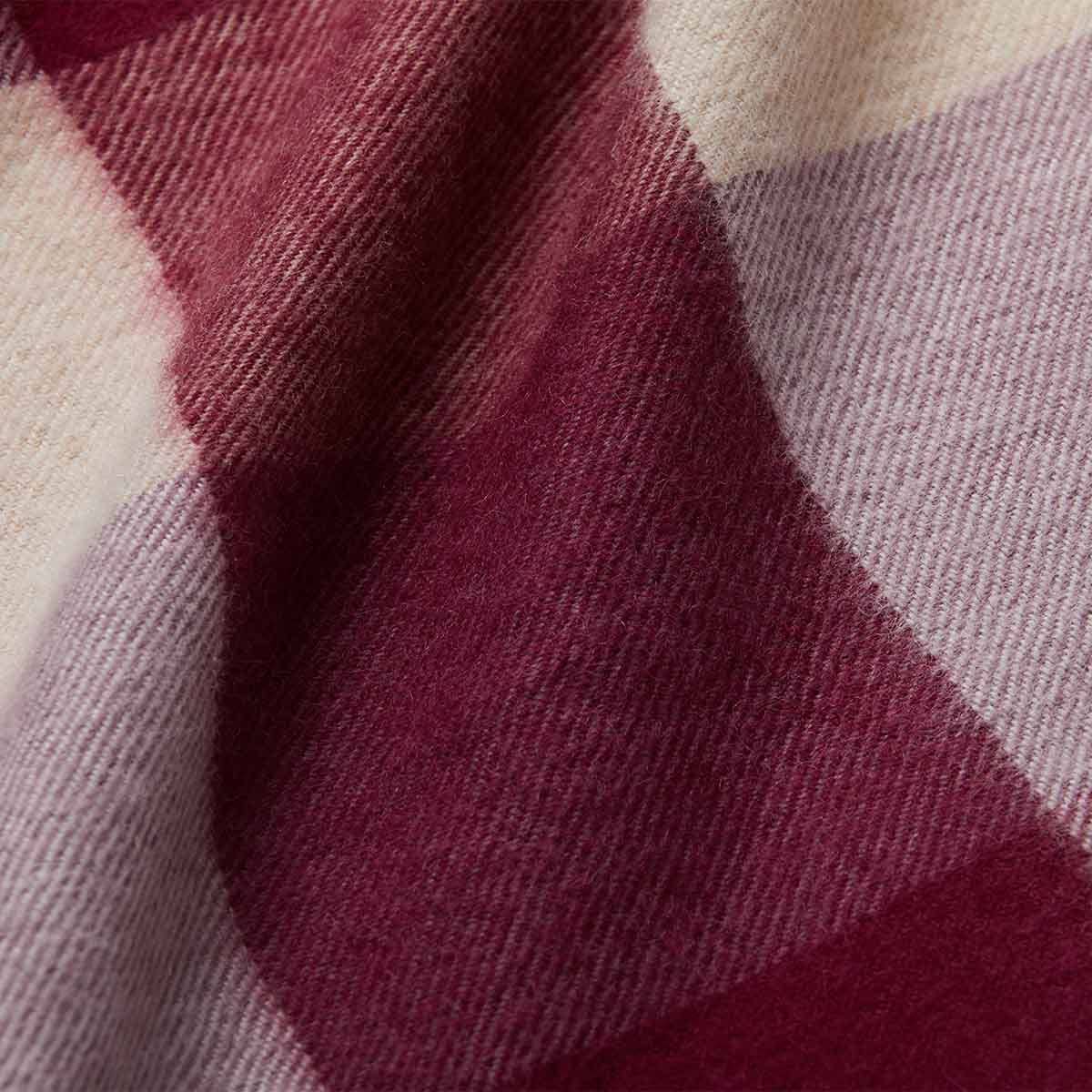 Foulard midi en alpaga bébé à motifs géométriques, deuxième vue à plat