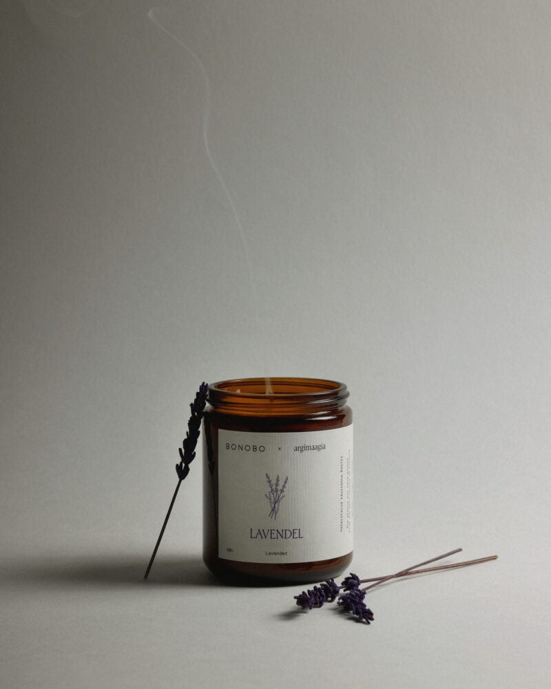 Bougie parfumée Bonobo Lavender, vue produit