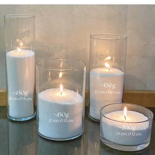 Bougie en poudre colorée Candledust sans parfum 3 kg environ 750 heures, vue produit