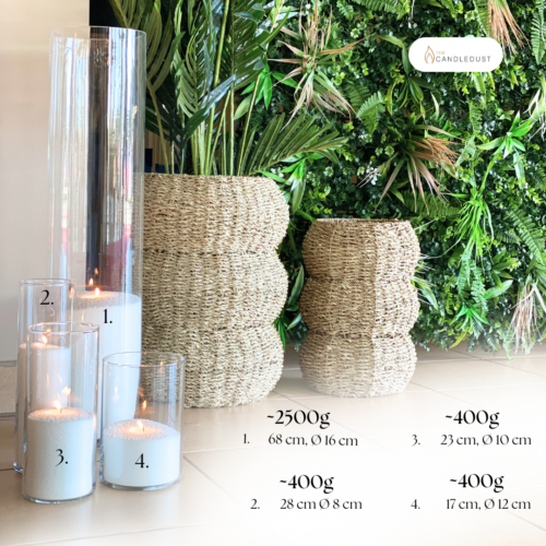 Bougie en poudre colorée Candledust sans parfum 3 kg environ 750 heures, vue alternative