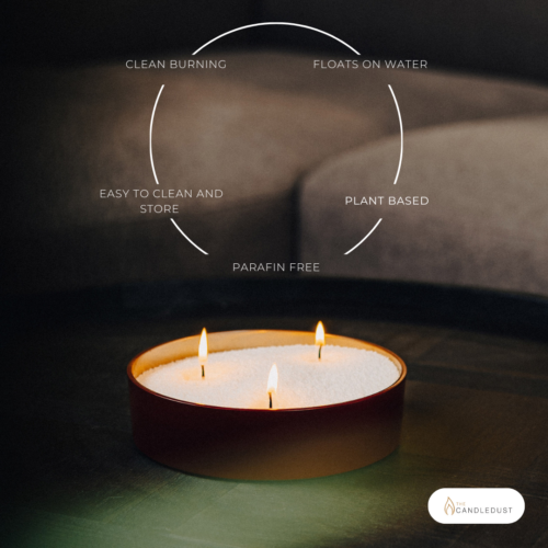 Bougie en poudre colorée Candledust sans parfum 3 kg environ 750 heures, vue alternative finale