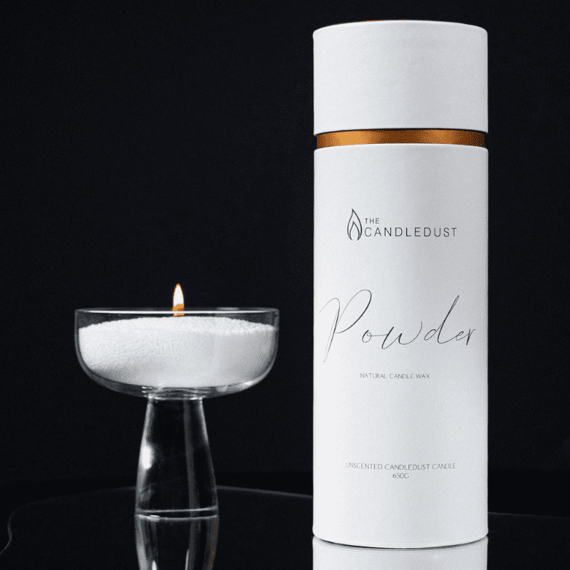 Bougie en poudre Candledust sans parfum, vue produit