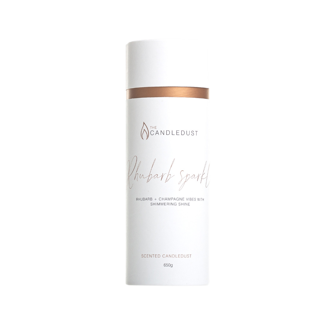 Bougie en poudre Candledust tube parfum Rhubarbe scintillante, recharge